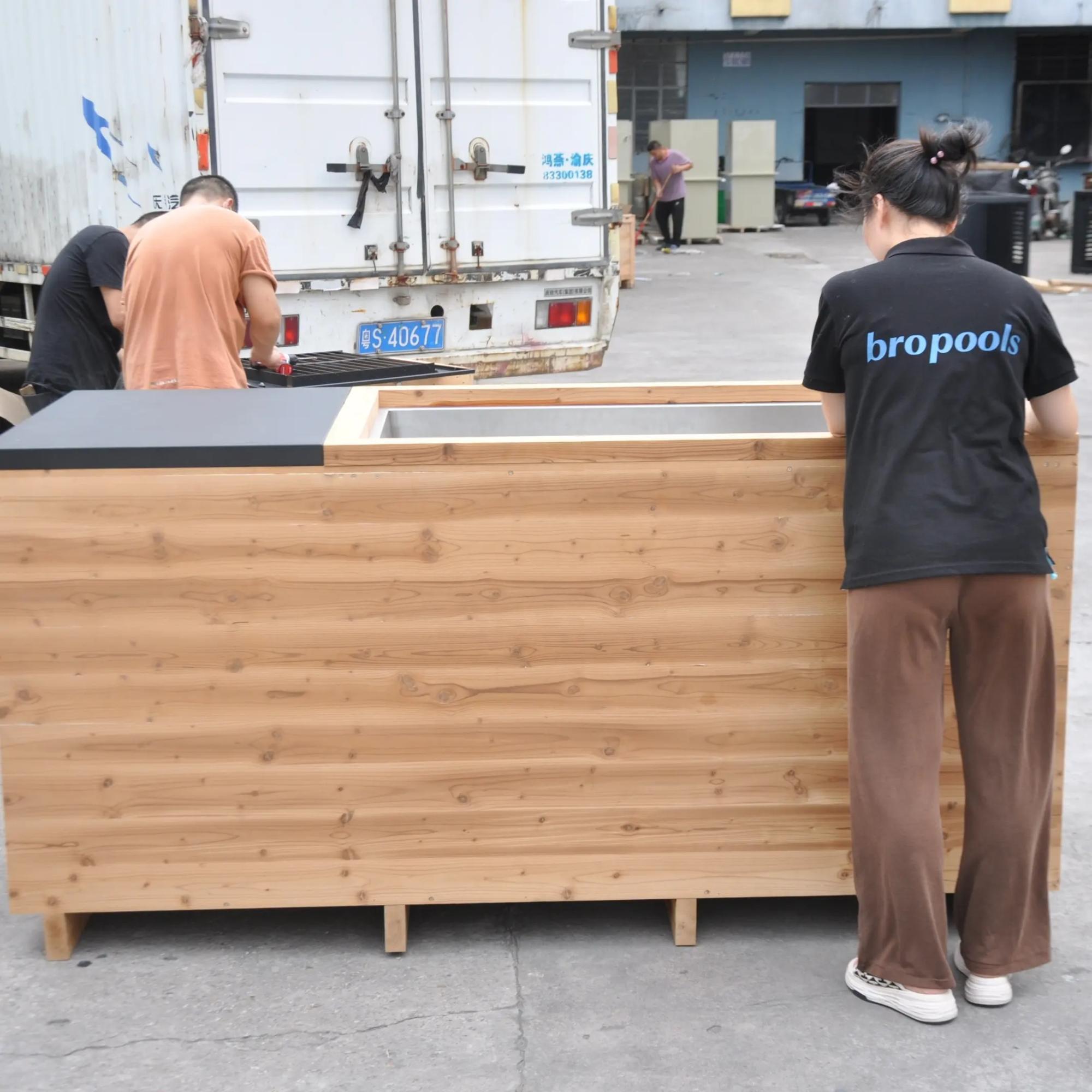 Ледяная ванна с охлаждением 2100х900х1160 (рис.1)