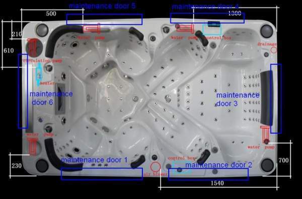 Спа-бассейн Sunrans SR851 (рис.2)