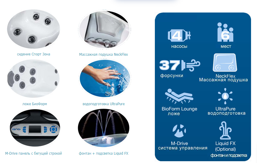 Спа бассейн Dimension One Spas Reflections Californian (рис.1)