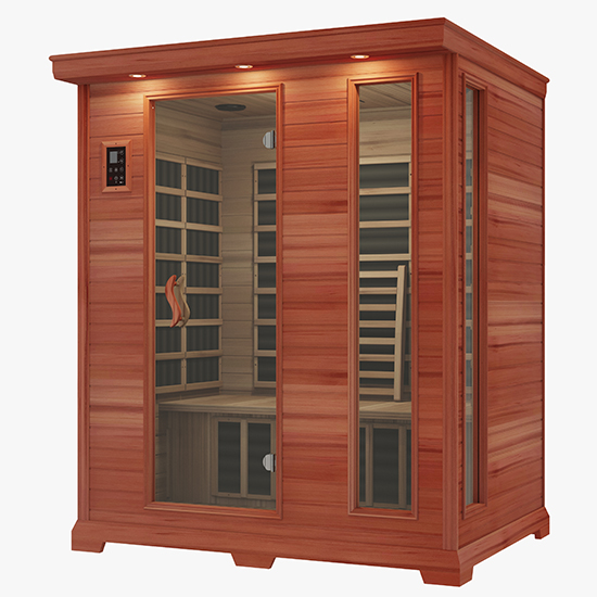 Инфракрасная сауна InfraSun Trio Essence Cedar (рис.1)