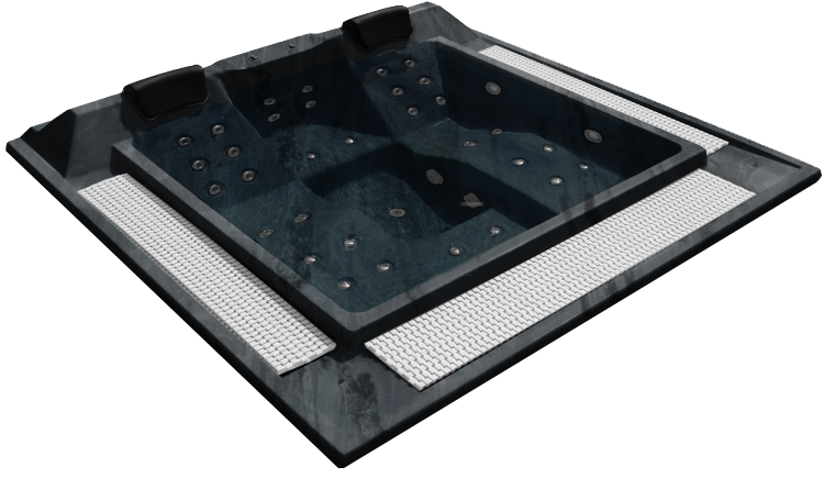 Переливной спа-бассейн AquaVia Ibiza (рис.1)